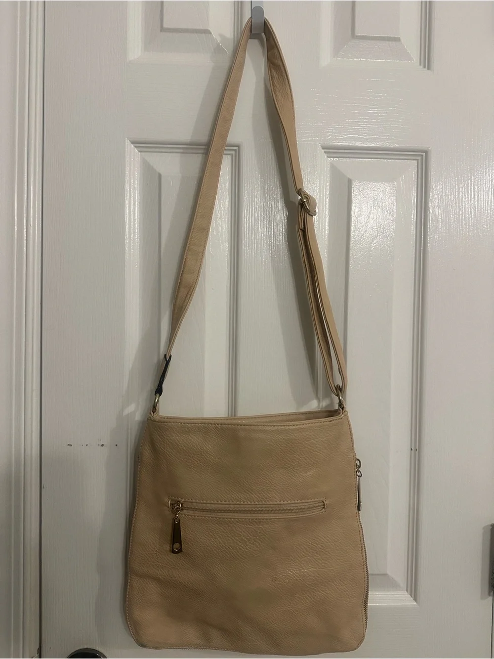 Michael Kors Style Dupe Crossbody Bag – Beige Vinyl
